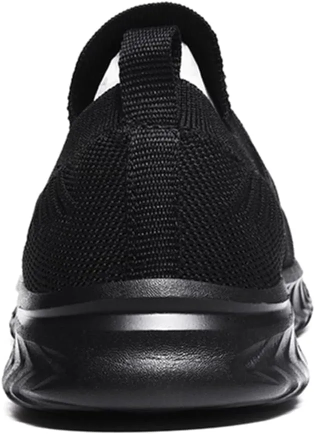 BORAMAX Mens Slip On Running Shoes Breathable Lightweight Comfortable Fashion Non Slip Sneakers for Men
