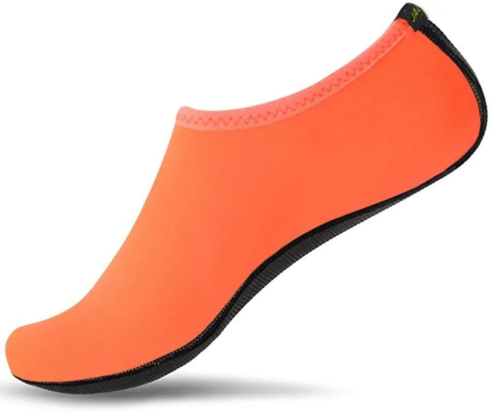 JACKSHIBO Water Shoes for Women Men Swim Shoes Water Socks for Cruise Essentials Swimming Aqua Beach Pool Yoga Surf