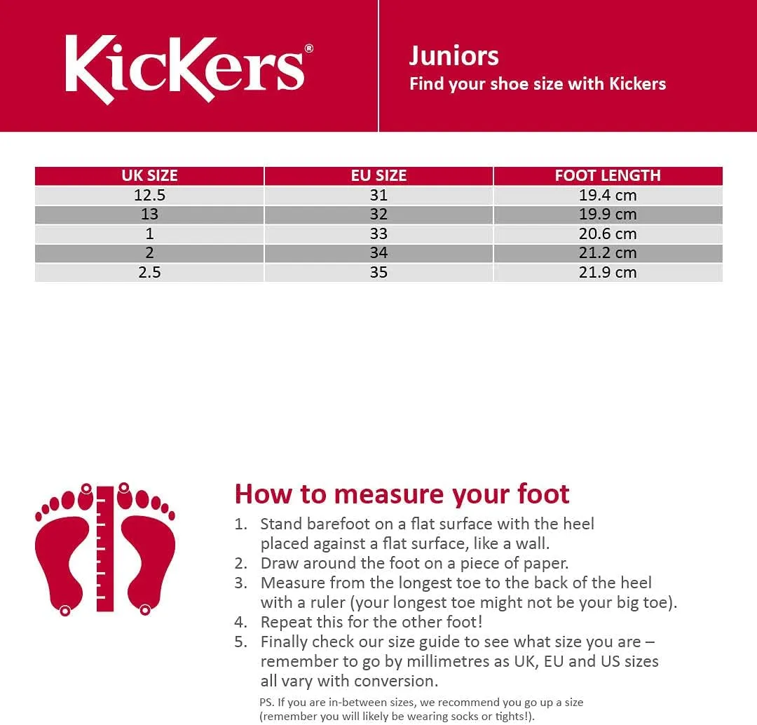 Kickers Girl's Mary Jane Loafers, 24/30 EU