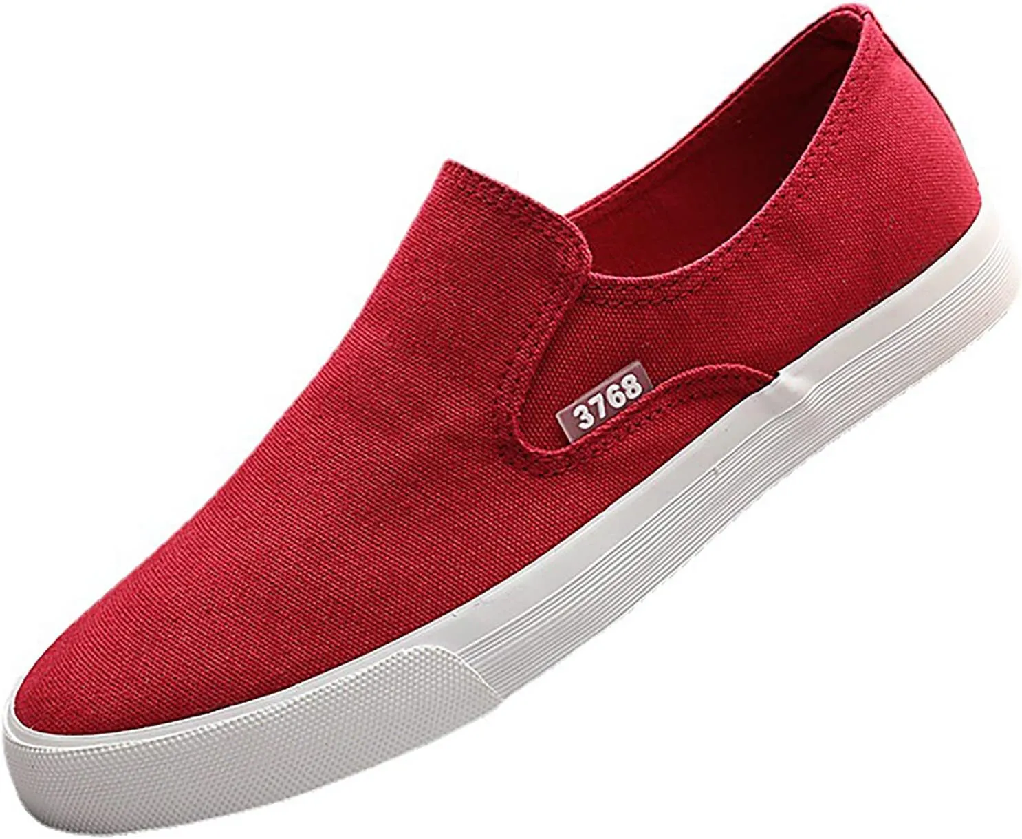 Mens Slip On Sneakers Lightweight Breathable Non-Slip Walking Shoes Comfortable Canvas Sneaker for Work, RunningWalkingBusiness