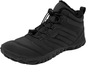Mens Work Boots Soft Toe Hiking Sneakers Shoes Warm Fur Lined Women's Workout Shoes Nonslip Lightweight Outdoor Botas Mid Ankle Work Casual Hike Grounded Footwear