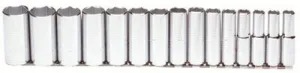 Proto 54103 Torqueplus 15 Pc Deep Socket Sets, 1/2 in, 6 Point (1 Set)