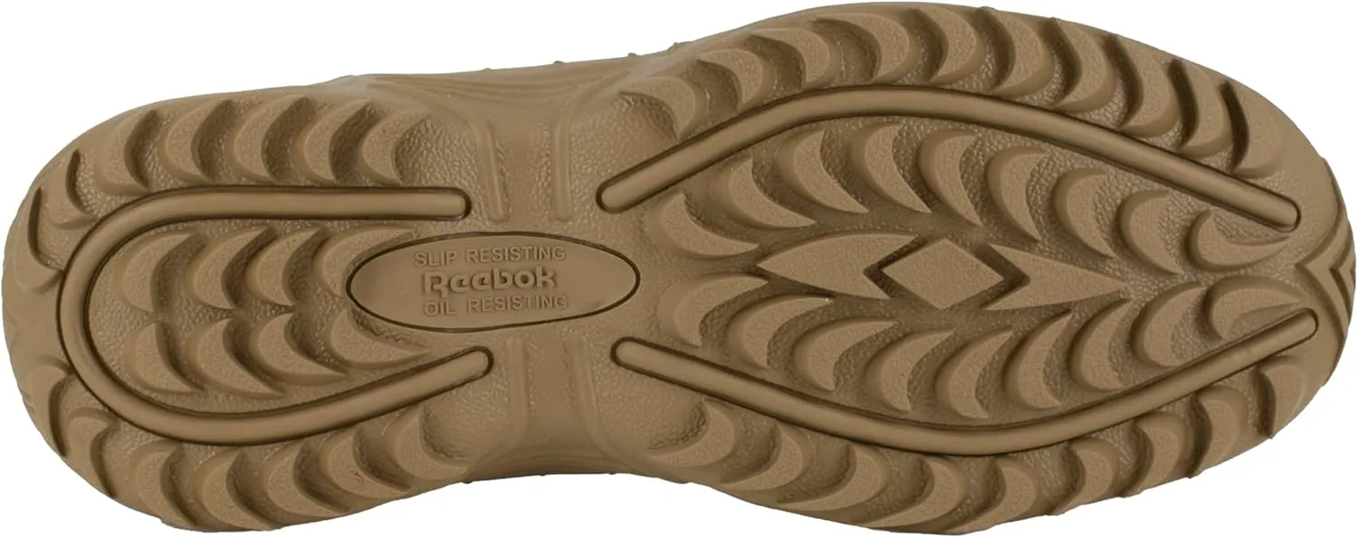 Reebok Men's Rapid Response Rb Safety Toe 8" Stealth Boot with Side Zipper Military & Tactical