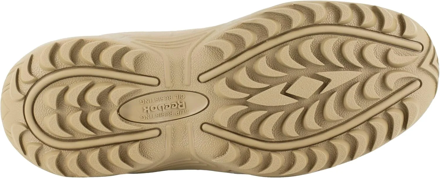 Reebok Men's Rapid Response Rb Safety Toe 8" Stealth Boot with Side Zipper Military & Tactical