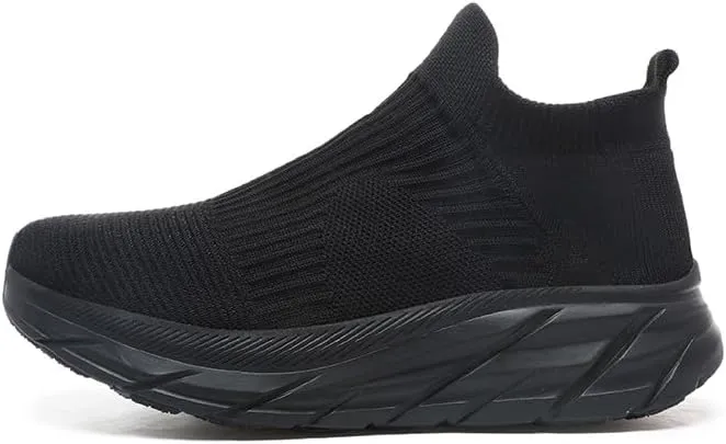 Slip On Sock Walking Shoes Unisex Athletic Running Tennis Sneakers Comfort Lightweight Non Slip