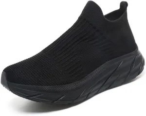 Slip On Sock Walking Shoes Unisex Athletic Running Tennis Sneakers Comfort Lightweight Non Slip