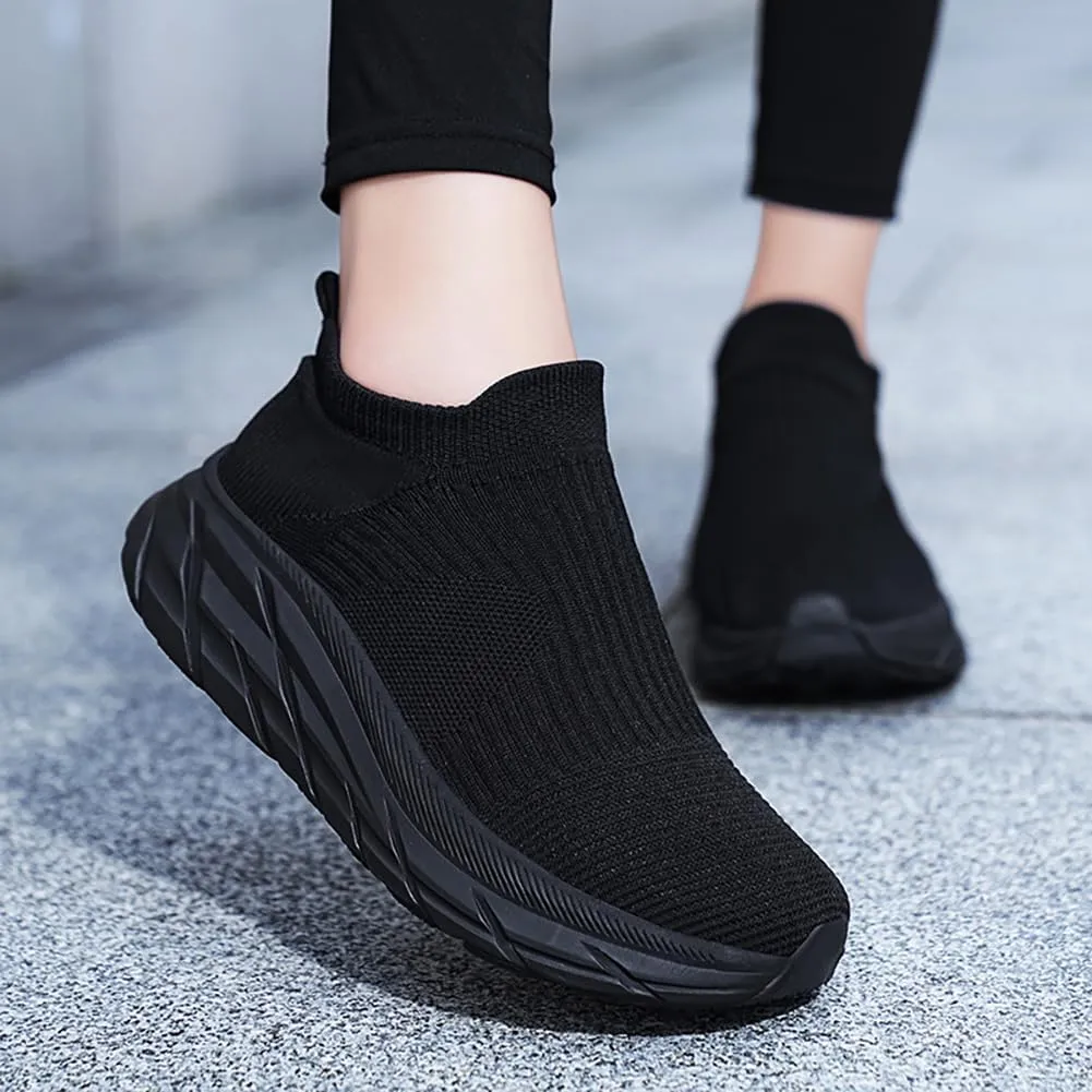Slip On Sock Walking Shoes Unisex Athletic Running Tennis Sneakers Comfort Lightweight Non Slip