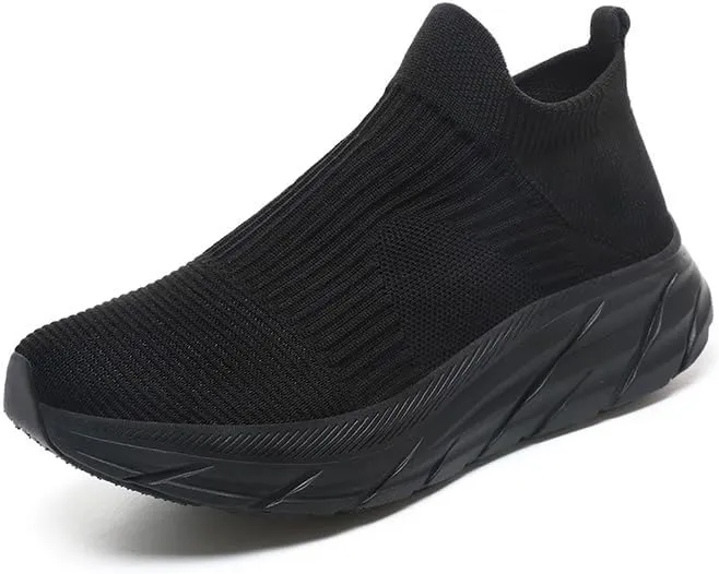Slip On Sock Walking Shoes Unisex Athletic Running Tennis Sneakers Comfort Lightweight Non Slip