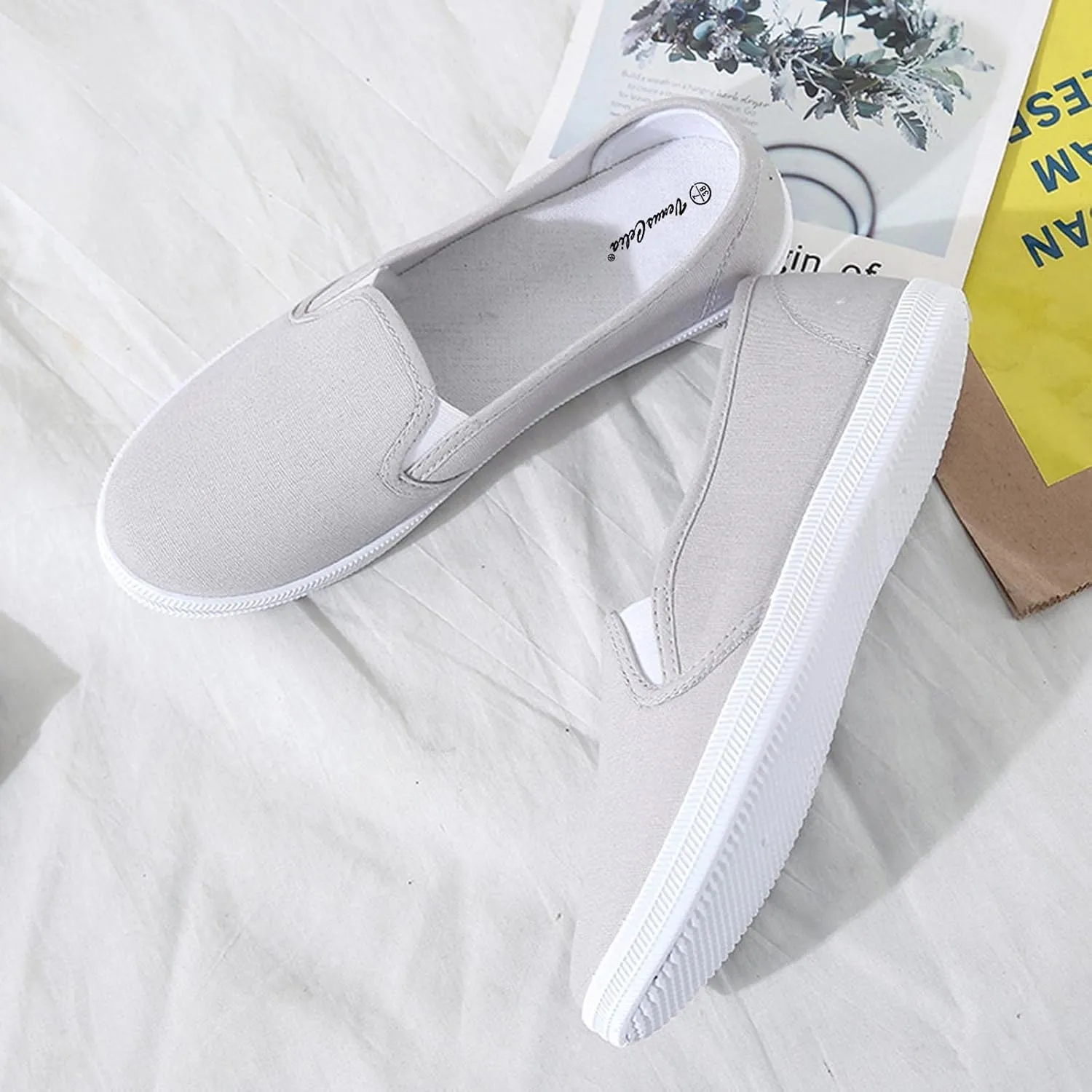 Women Orthopedic Sneakers Platform Wedge Sneakers Slip On Breathable Lightweight Fashion Sneakers Loafers Walking Shoes
