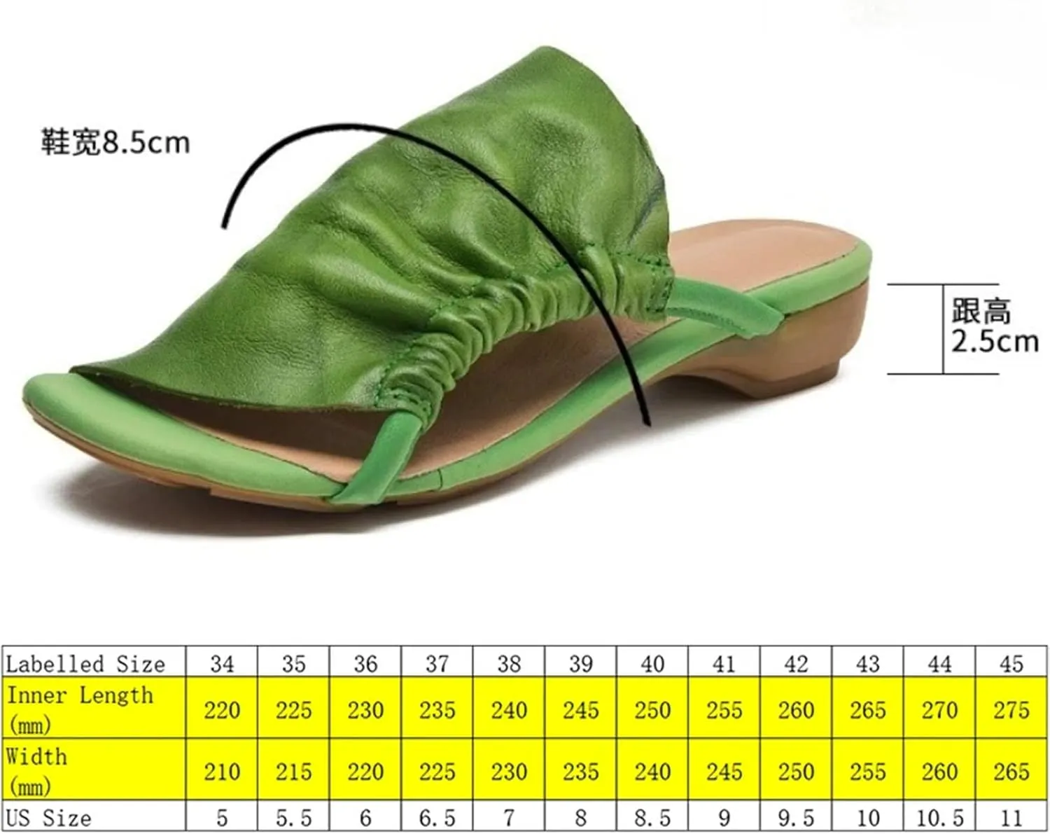 Women's Leather Hollow Flats - 2.5cm Peep Toe Summer Mary Jane Slippers